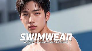 Swimwear Lookbook | Ai Gay Art #gay #bara #lookbook