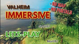 Valheim - Solo Immersive Full Playthrough (No Map, No Portals) - Ep 01