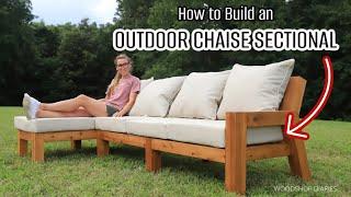 How to Build an Outdoor Chaise Sectional