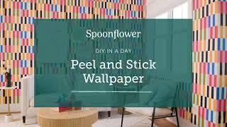 DIY in a Day - Spoonflower's Peel and Stick Wallpaper