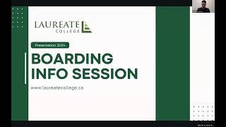 Laureate College Boarding Info Session