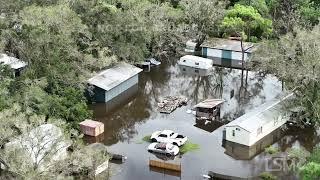 10-11-2024  Valrico, FL - Homes and Schools flooded from the Alafia River