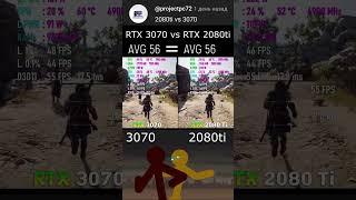 RTX 3070 vs RTX 2080ti#gaming #pc #fps