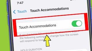 iPhone 13 | How To Turn On & OFF Touch Accommodation Settings