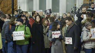 Rally outside Russian embassy in London following death of Alexei Navalny | AFP