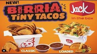 JACK IN THE BOX TINY BIRRIA TACOS