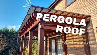 Pergola Roofing - Polycarbonate sheets