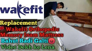 Wakefit Orthopaedic Memory Foam Mattress Replacement | why I return the mattress.