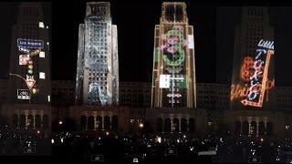 NYELA 3D Projection mapping Countdown at Grand park, Los Angeles