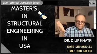 MASTER DEGREE IN STRUCTURAL ENGINEERING  USA