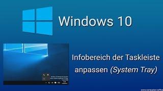 Windows 10: Symbole im Infobereich der Taskleiste anpassen (System Tray)