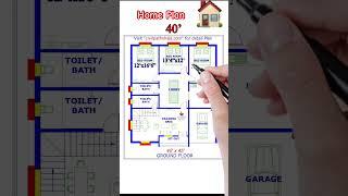 Detail Floor Plan with proper measurements | Building House Plan with Knowledge #shorts #home #house