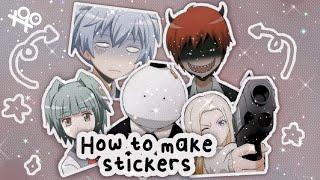 『』how to make stickers? - watch me edit | xoxoxantzu