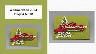 Weihnachten 2024 Projekt Nr.10 Mit den Produkten von Stampin`UP!