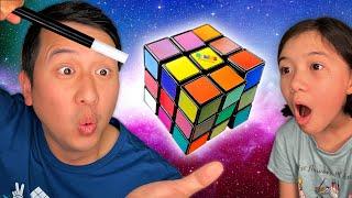 Impressing My Kids With RUBIK'S MAGIC TRICKS 