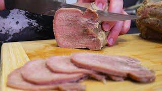 BEEF tongue. How to cook beef tongue and how to serve it! Snack from tongue.