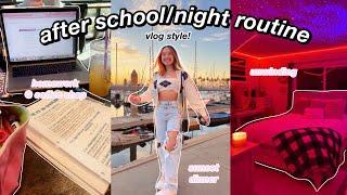 afterschool/night routine 2022 ᵔ‿ᵔ vlog style!