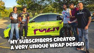 One of a Kind Wrap Design by Having Subscribers Write All over My Car! Plus Xodus Carnival 2024!