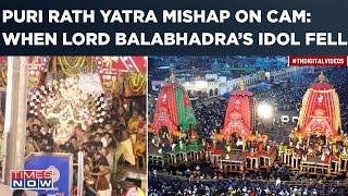 On Cam: Moment When Lord Balabhadra’s Idol Fell, Watch| Several Injured| Puri Jagannath Rath Yatra