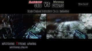 HD 5970 vs GTX295 Showdown Crysis Warhead Benchmark Maxishine Video