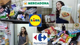 Mi marido es adicto al supermercado  Lunes CARREFOUR  Miércoles MERCADONA  Sábado LIDL 