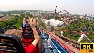 American Eagle POV 5K Back Row GIANT WOODEN COASTER Six Flags Great America Gurnee, IL