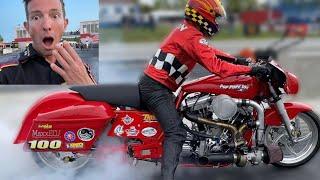 68 YEAR OLD RACER CRASHES AFTER BREAKING HARLEY WORLD RECORD!