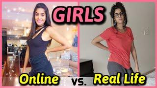 Girls : Online VS. Real Life | Anisha Dixit | Rickshawali