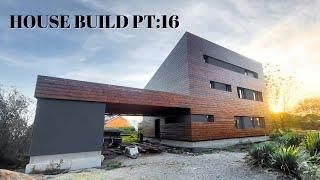 Painting Magic, Watch my Wooden Facade Come Alive- My House Build Pt:16