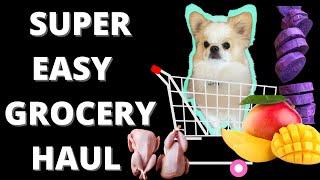 GROCERY HAUL + MEAL PREP RAW DOG FOOD FOR MY SMALL DOGS | RAW FOOD DIET | ROTATIONAL MONO FEEDING