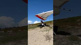 Best way to get your hang glider up the hill  Why walk when you can fly? #hanggliding