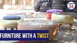 WATCH: Mashike's Crafts turns old re purposed tires into beautiful furniture