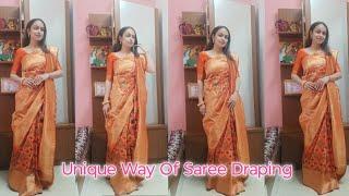 Unique way Of Saree Draping | Must Watch| Kaveri Kotadia