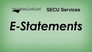 Enrolling In E-Statements
