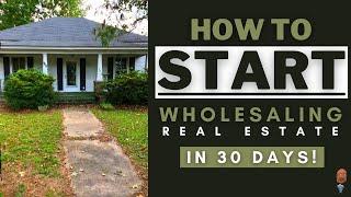 How To START Wholesaling Real Estate in 30 Days | Alfatir Crawford