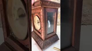 VINTAGE ANTIQUE GERMANY JUNGHANS MUSICAL ALARM CLOCK