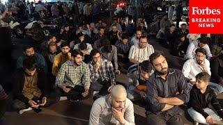 Iranians Pray For President Ebrahim Raisi In Tehran, Iran, After Helicopter Crash