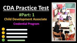 CDA Practice Test 2023 Part 1 | Child Development Associate (CDA) Credential Program