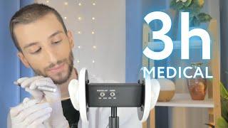 ASMR 3 Hours of Medical Exams - Sleep Clinic, Cranial Nerve Exam, Ear Exam, Doctor Check-up