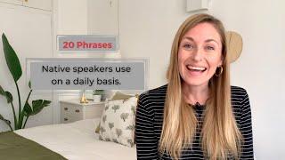 20 Common English Phrases│Native speakers use daily
