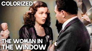 The Woman in the Window | COLORIZED | Film Noir | Full Movie | Crime Drama