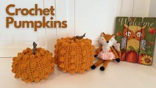 Easy Crochet Pumpkin any size using Bobble Stitch | Step by Step Tutorial