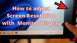 How to solve monitor resolution problem? PC display size change methods!