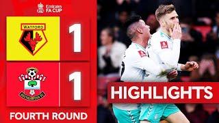 Armstrong Scores Late Equaliser! | Watford 1-1 Southampton | Highlights | Emirates FA Cup 2023-24