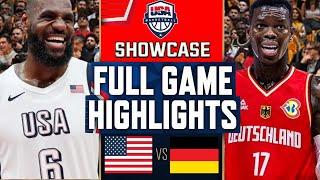 Team USA vs Germany Game Highlights July 22, 2024 | USA Basketball Showcase | Olympics 2024