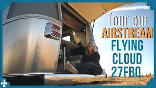 Tour our Airstream Flying Cloud 27FBQ with a Hatch!