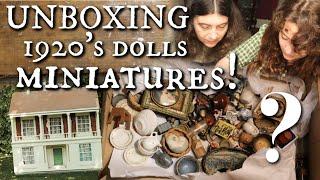 Unboxing The Contents Of A 1920`s Dolls House! So Many Small Treasures!