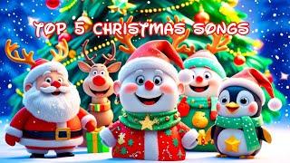 Jingle Bells & More Top 5 Christmas Songs For Childrens |  KidssVenture