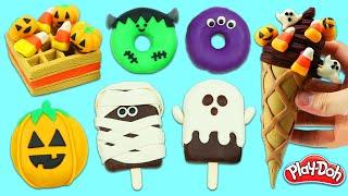 Play Doh Halloween Ice Cream, Donuts, Treats, & Desserts!