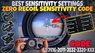 NEW UPDATE 3.5  BEST SENSITIVITY CODE + CONTROL SETTINGS PUBG MOBILE/BGMI